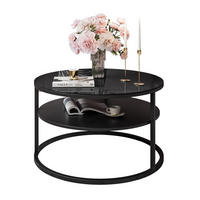 COUCHTISCH CIRI GLASS mit Regal - Weiß, Glas (70/70/47.4cm) - Lookway