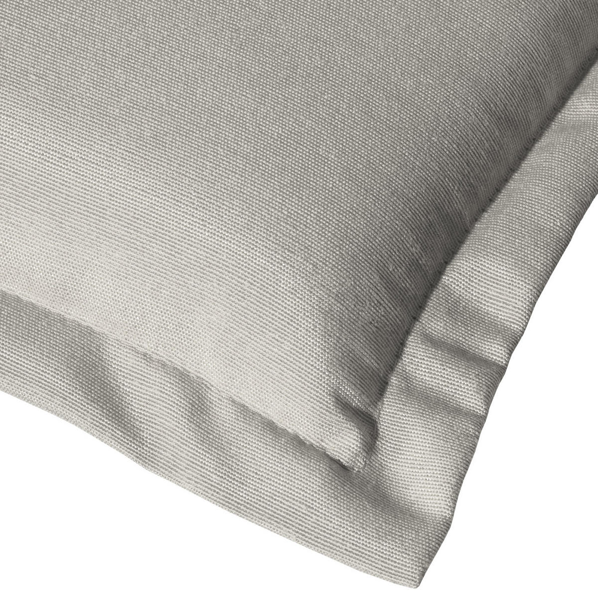 NIEDERLEHNERAUFLAGE Loft NL 100/50/6cm Hellgrau - Hellgrau, Textil (50/6/100cm) - Beautissu 