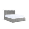 POLSTERBETT mit Nachttisch Elvert Set 180x200 cm, Grau - Grau, Textil (180/200cm) - Meblito