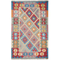 KELIM-TEPPICH handgewebt Gashgai Beige 189/122 cm Schurwolle - Beige, Textil (122/189cm) - Looma