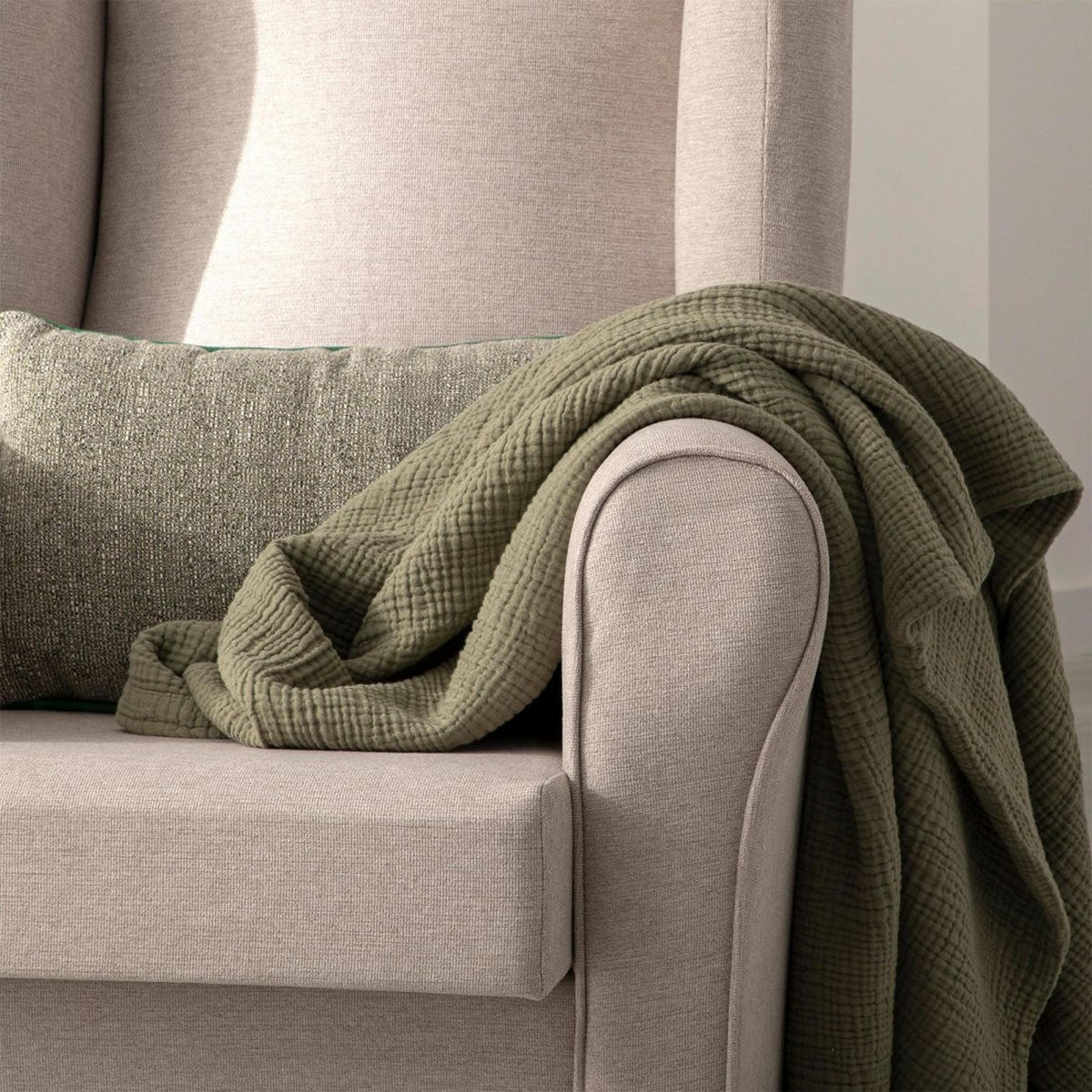 STILLSTUHL Lily Grau 76 cm x 103 cm - Grau, Textil (76/103/80cm) - Klast Home