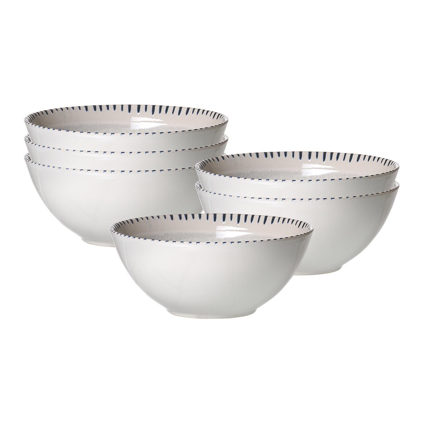 MÜSLISCHALEN Natura Grau ø 16,5 cm 6er Set - Grau, Keramik (16.5cm) - Ritzenhoff Breker