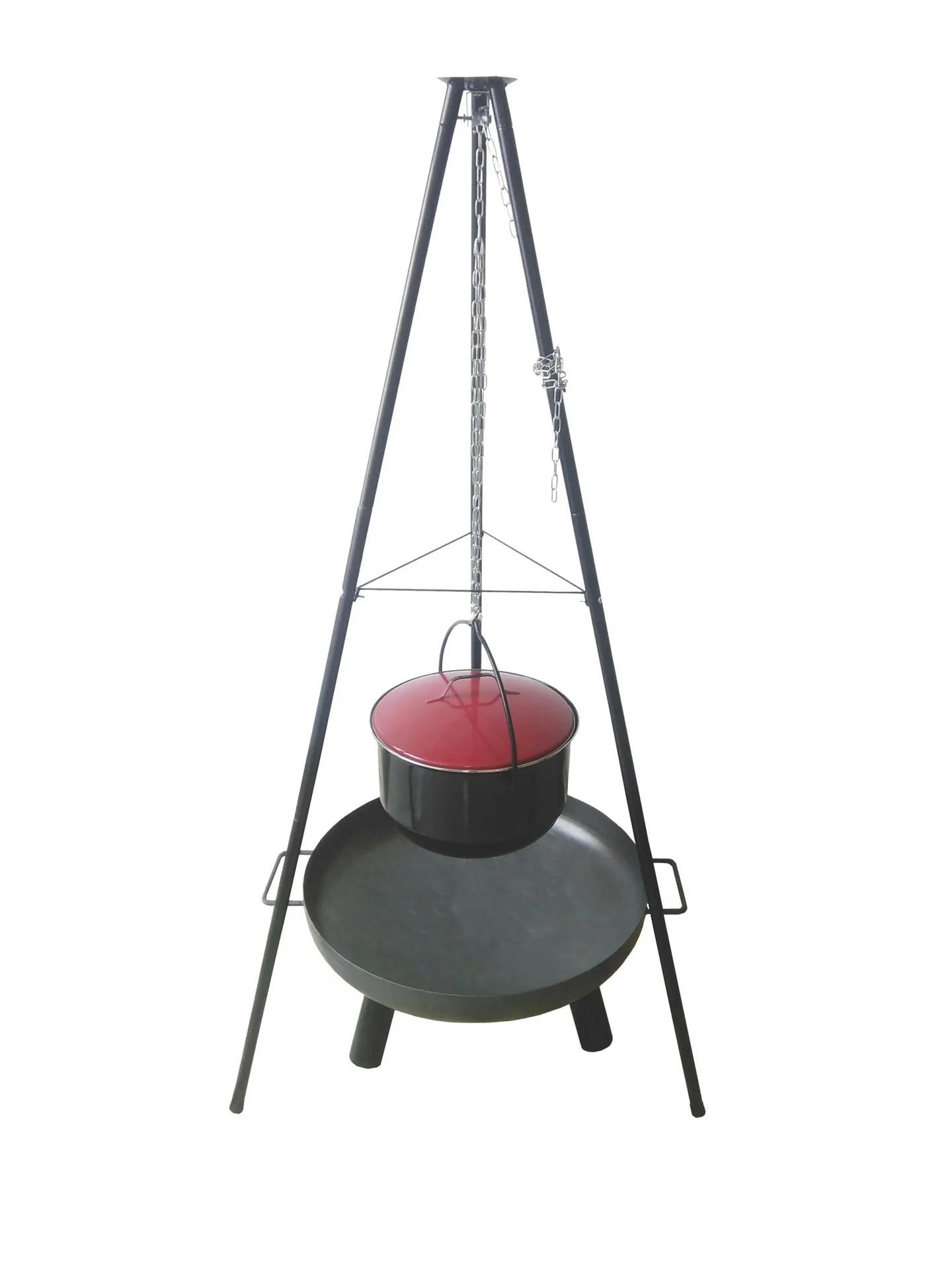 MULTI-GRILL-SET 4 in 1 - Ahornfarben, Metall (63/28/63cm) - Westfalia