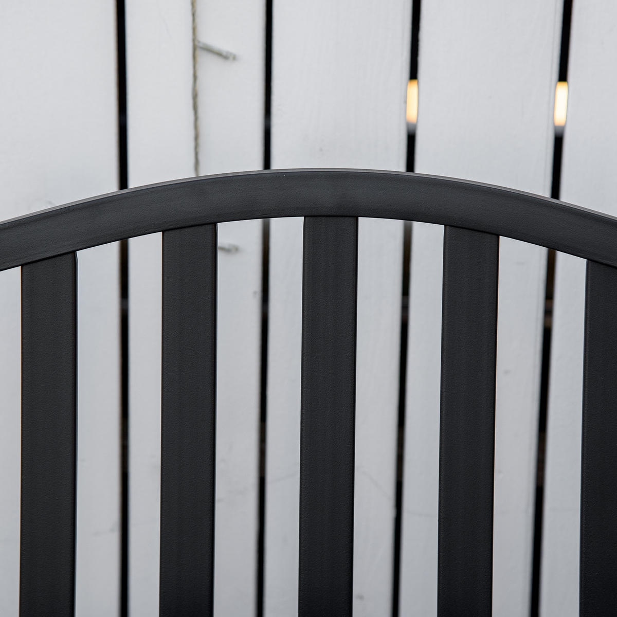 GARTENBANK,3-SITZER Metall Lattenrost klappbarer Tisch,schwarz - Schwarz, Metall (150/90/58.5cm) - Vallsero