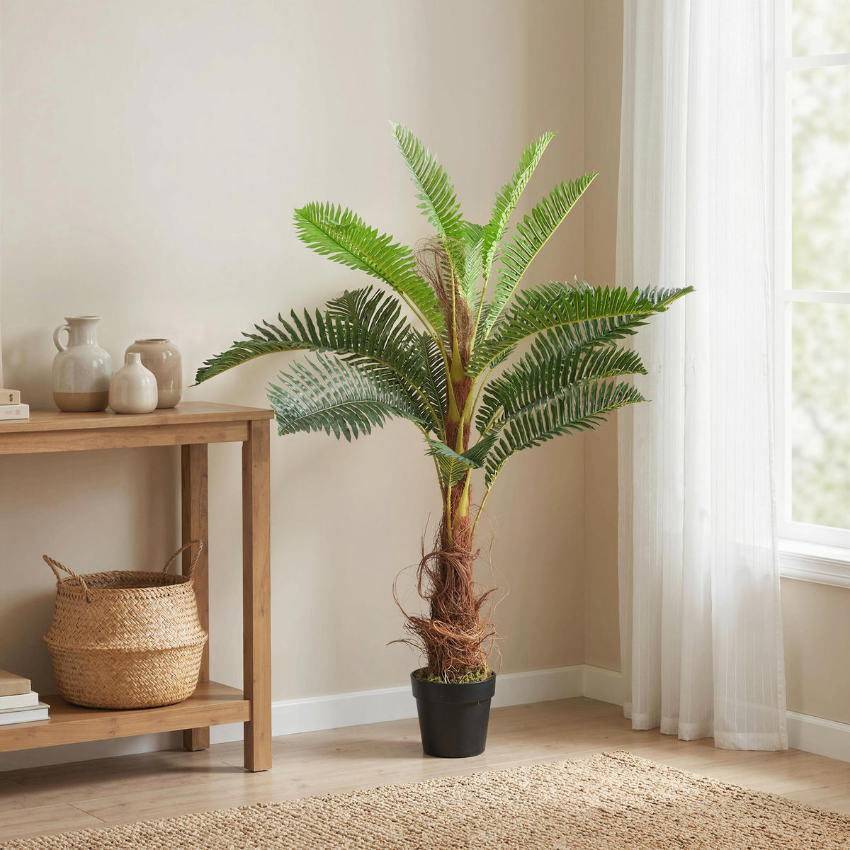 KUNSTBAUM Grün realistisch mit Topf 100 cm - Smaragdgrün, Kunststoff (100cm) - PANGIVO