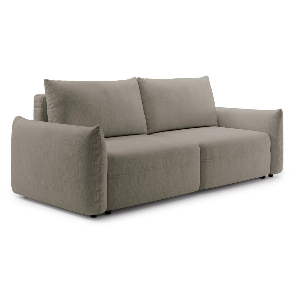 SCHLAFSOFA Theolla Beige - Beige/Schwarz, Textil/Metall (248/97/111cm) - Selsey