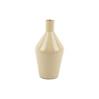 VASE Ivy Bottle Cone Braun 3/3/22 cm - Braun, Metall (22cm) - Present Time