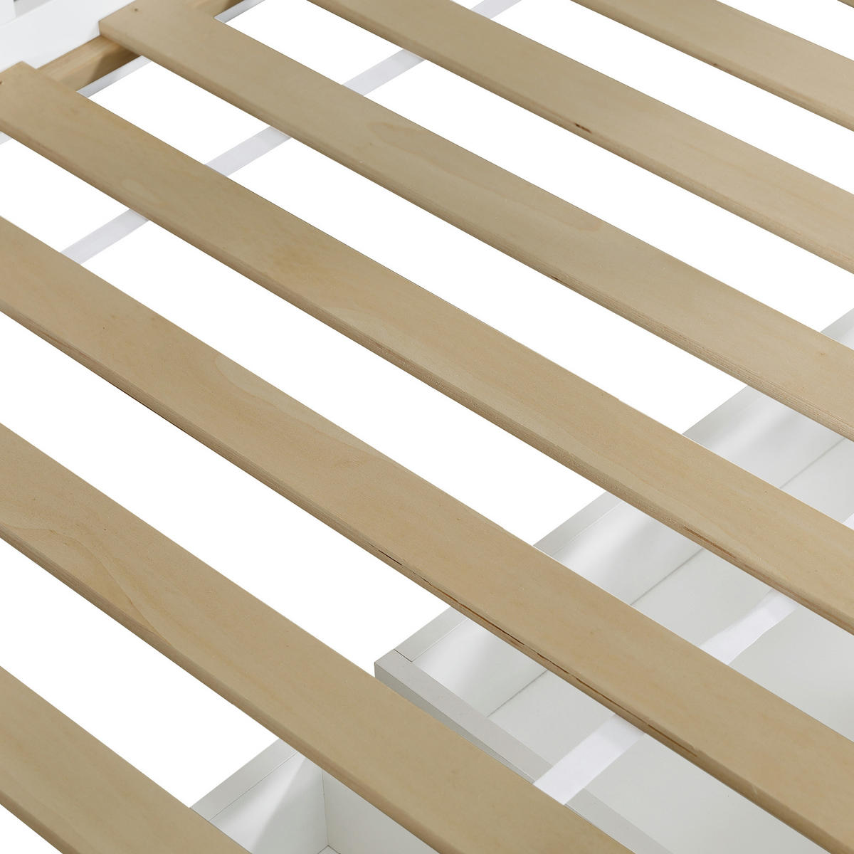 ETAGENBETT 90/200 cm Weiß - Weiß, Holz