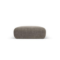 POUF Molino aus Chenille-Stoff grau - Grau, Textil (100/36/100cm) - Micadoni