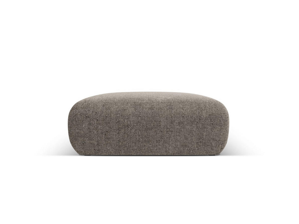 POUF Molino aus Chenille-Stoff grau - Grau, Textil (100/36/100cm) - Micadoni