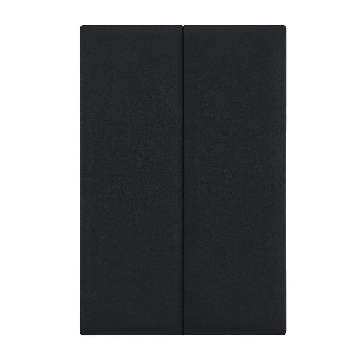 KOPFPOLSTER-SET 2 TLG. Carpino - Schwarz, Textil (3/30/90cm) - [neu.haus]