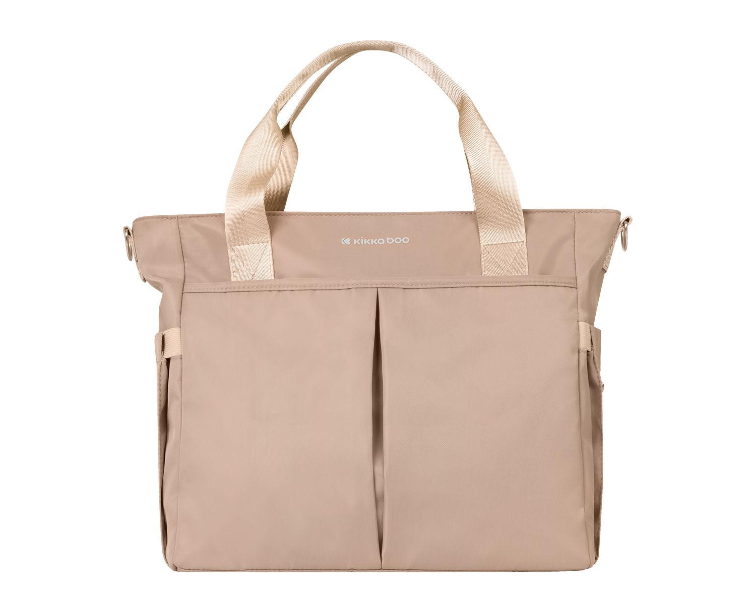 WICKELTASCHE Brielle beige wasserfest, Kinderwagenclips, Wickelunterlage, Reißverschluss - Beige, Textil (5/30/40cm) - Kikka boo