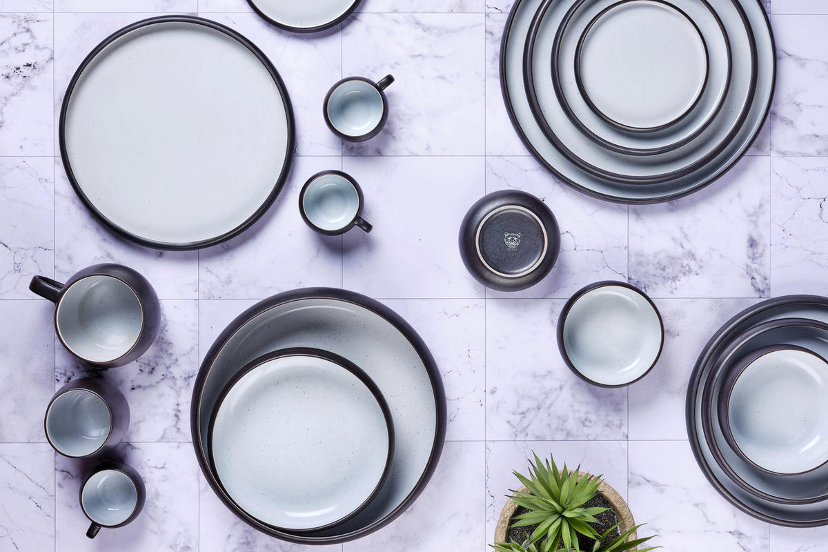SCHALEN Gourmet Ø12cm - 4er-Set - Onyx - Schwarz, Keramik (12cm) - Björn