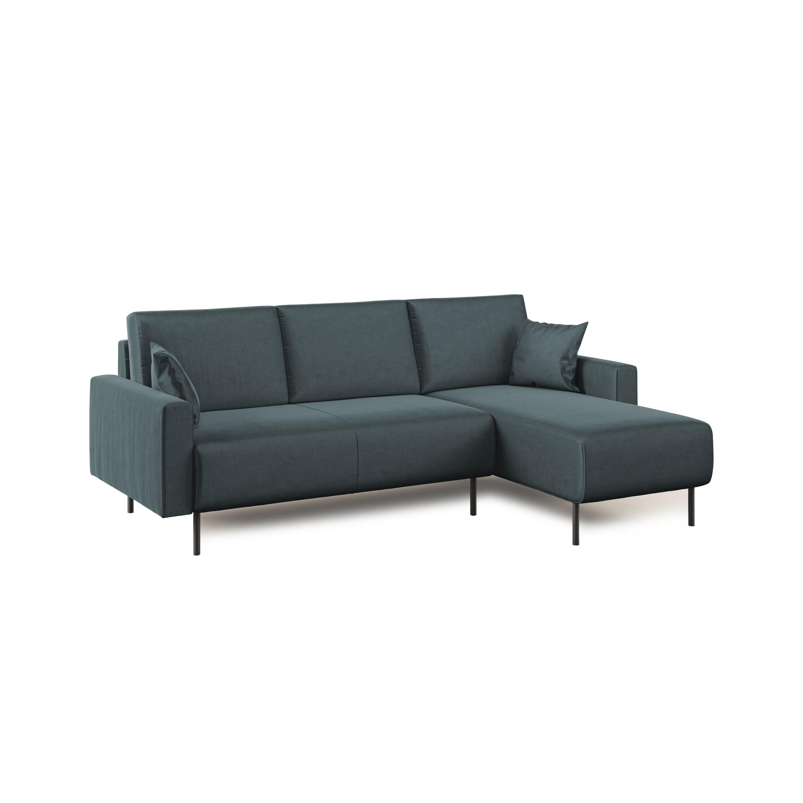 ECKSOFA Arthur - Petrol, Textil (224/91cm) - Divani.store
