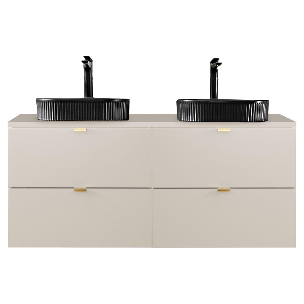 WASCHTISCH Durango-56 - Beige, Holzwerkstoff (121/63/47cm) - Lomado