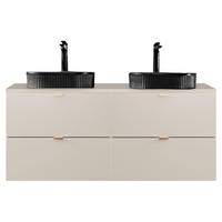 WASCHTISCH Durango-56 - Beige, Holzwerkstoff (121/63/47cm) - Lomado