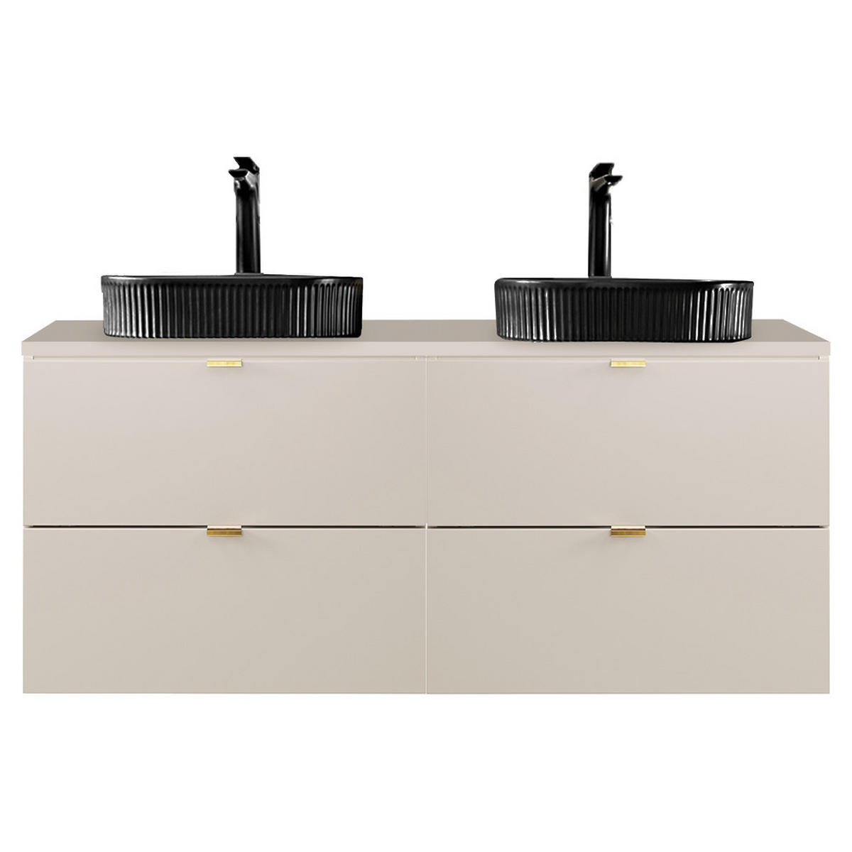 WASCHTISCH Durango-56 - Beige, Holzwerkstoff (121/63/47cm) - Lomado