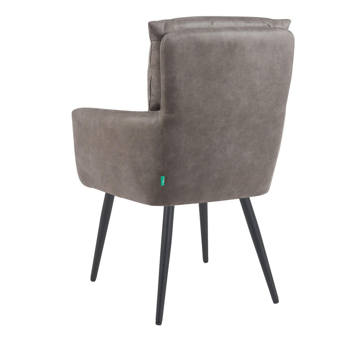 ESSZIMMERSTUHL Mika-Yann - Taupe/Schwarz, Textil/Metall (59/94/66cm) - DUBI Möbel