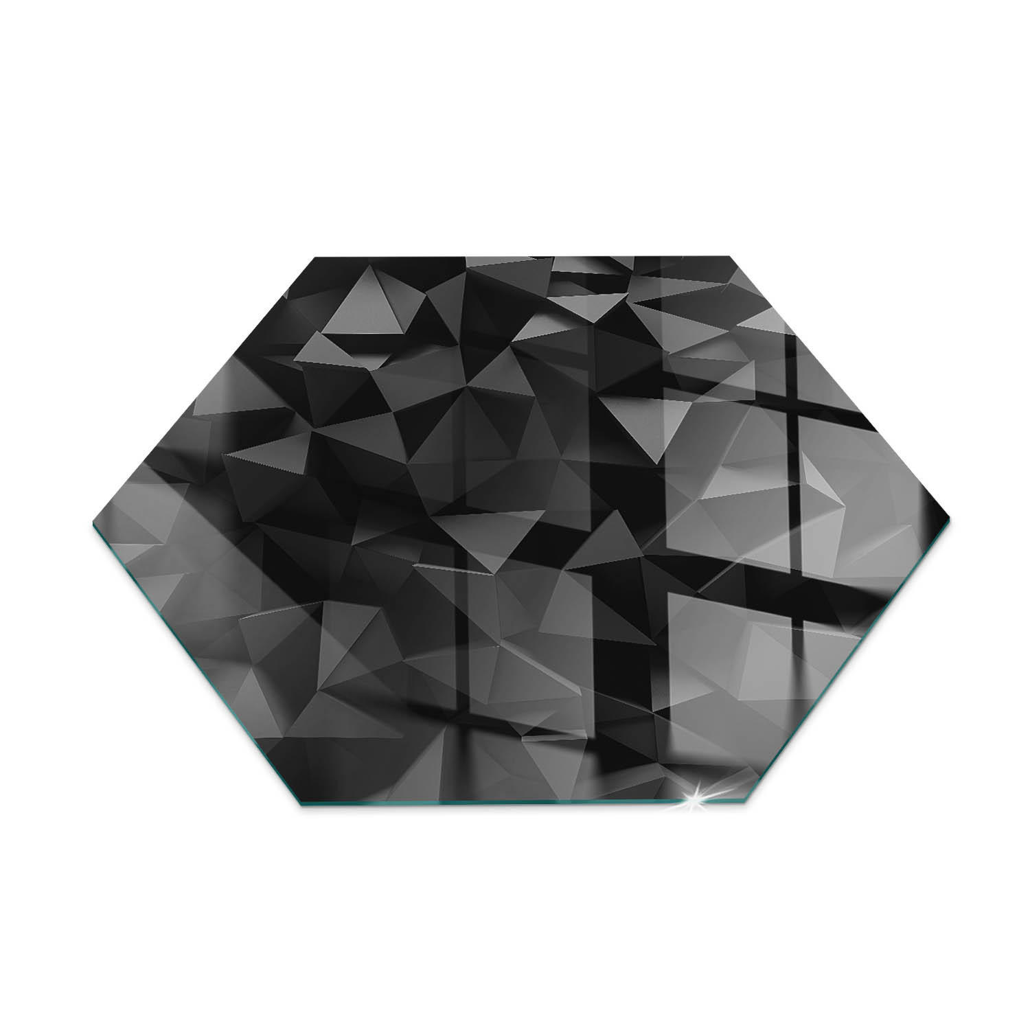 ArtPrintCave Glasplatte Schwarz 40x40x0.4 cm