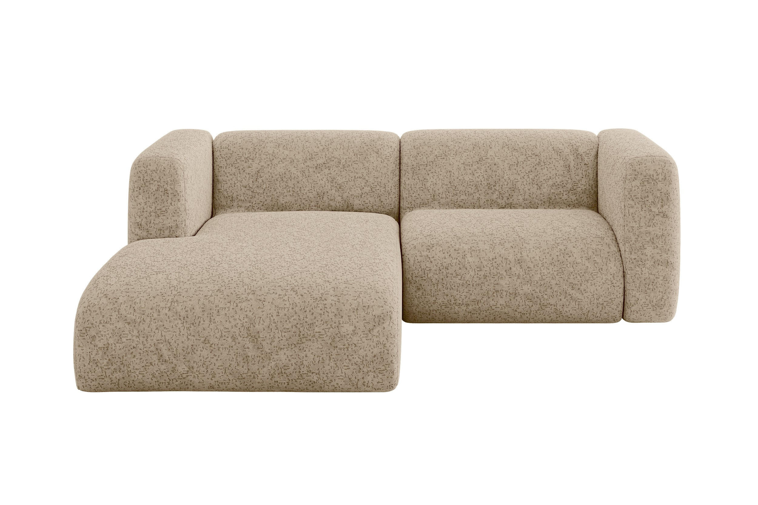 ALTDECOR ROHOVÁ SEDAČKA S LEVOU OTOMANOU MIRA-L1 227x179x89 Hnědá Velur