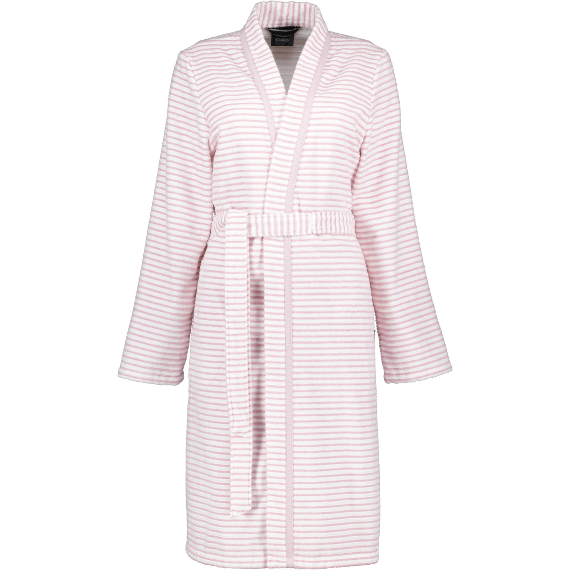 BADEMANTEL DAMEN KIMONO STRUKTUR 1214 MALVE - 22 - Rosa, Textil (Mnull) - Cawoe