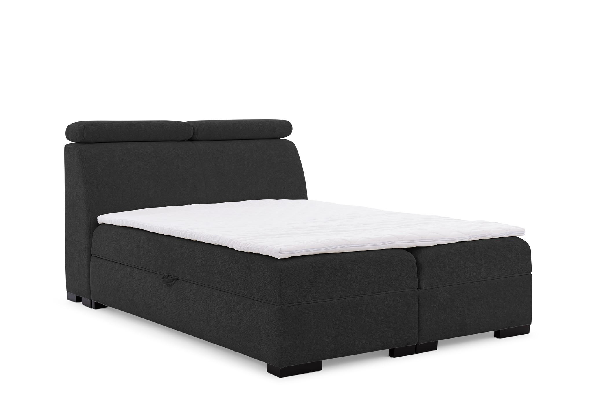 BOXBETT Nestor Dress Me Set.1 - Schwarz, Holzwerkstoff/Textil (120/200cm) - Fun Möbel
