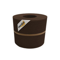 SICHTSCHUTZSTREIFEN PP Premium Gelocht 30 Prozent Streifen Braun 26m - Braun, Kunststoff (2600/19cm) - ZAUN|ZU
