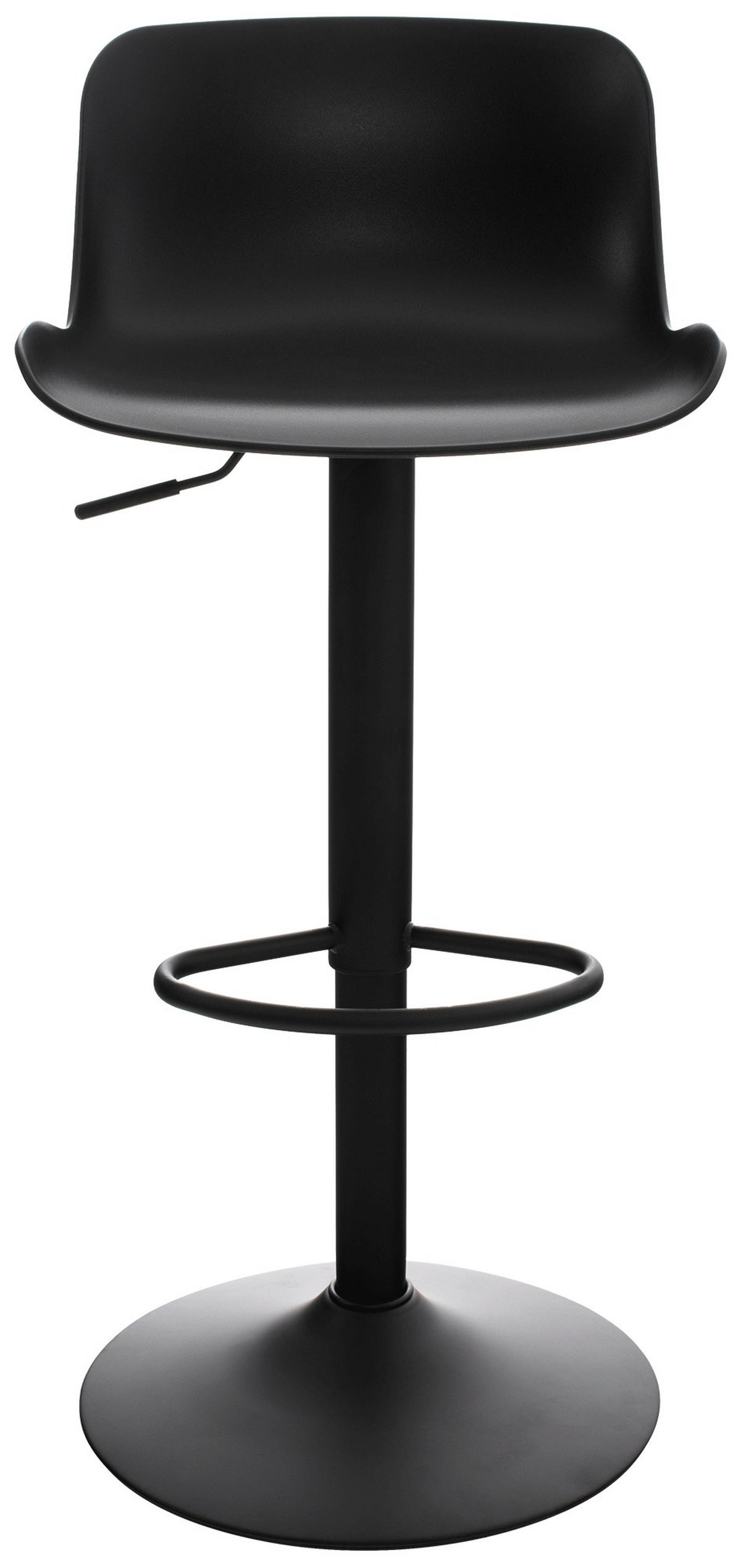BARHOCKER Kunststoff schwarz - Schwarz, Kunststoff/Metall (44/81/44cm) - CLP