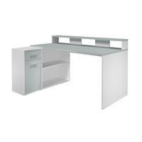 SCHREIBTISCH Weiß - Weiß, Holzwerkstoff (115/160/91cm) - ebuy24