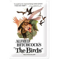 BLECHSCHILD 20/30 cm Alfred Hitchcock's "The Birds" - Multicolor, Metall (20/30/0.2cm) - Nostalgic-Art