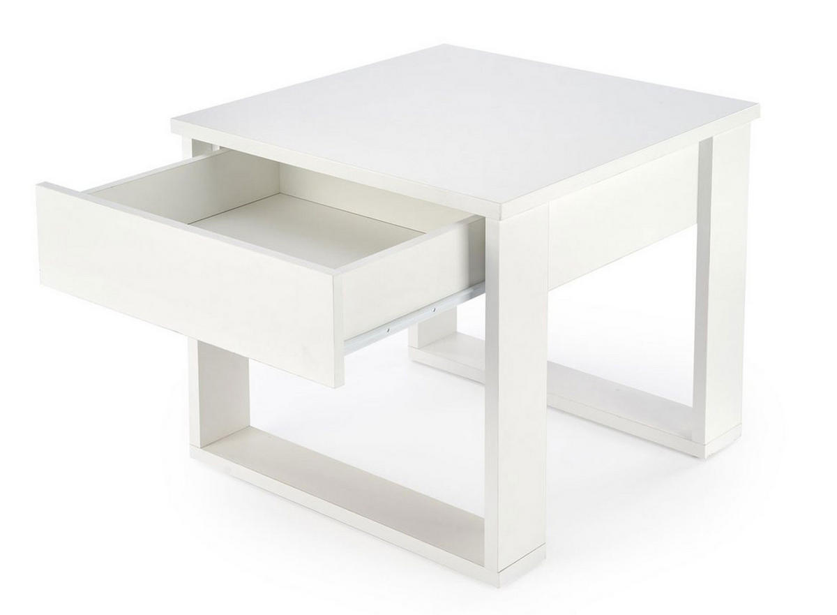 COUCHTISCH Nea weiß 60 / 60 / 52cm - Weiß, Holz/Holzwerkstoff (60/60/52cm) - Feldmann-Wohnen