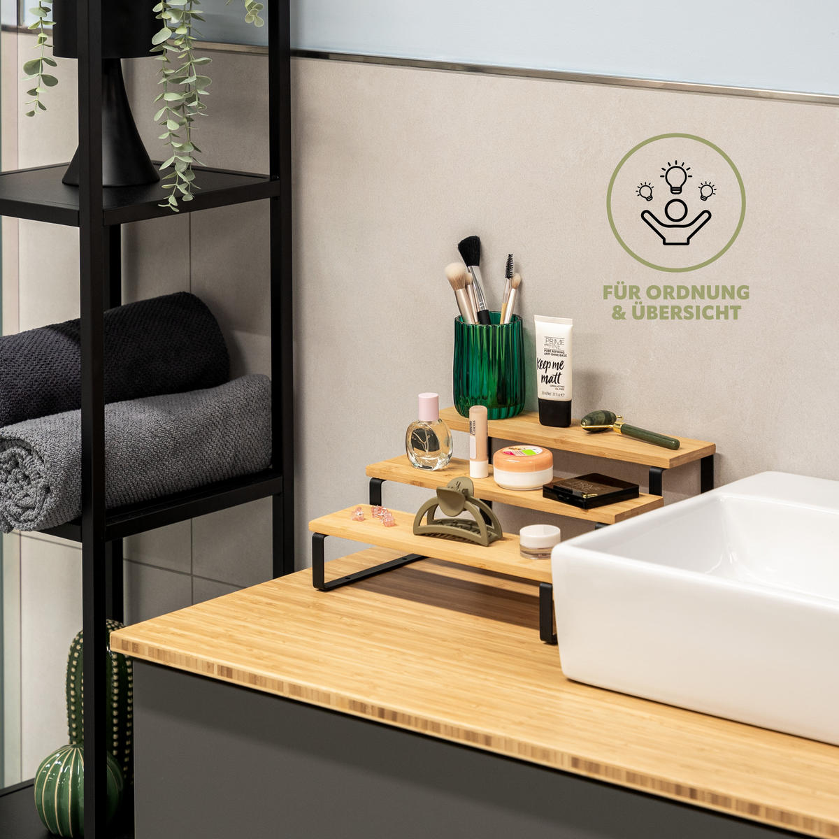 GEWÜRZREGALE 2er-Set, schwarz - Schwarz, Holz (32/14/27cm) - bremermann