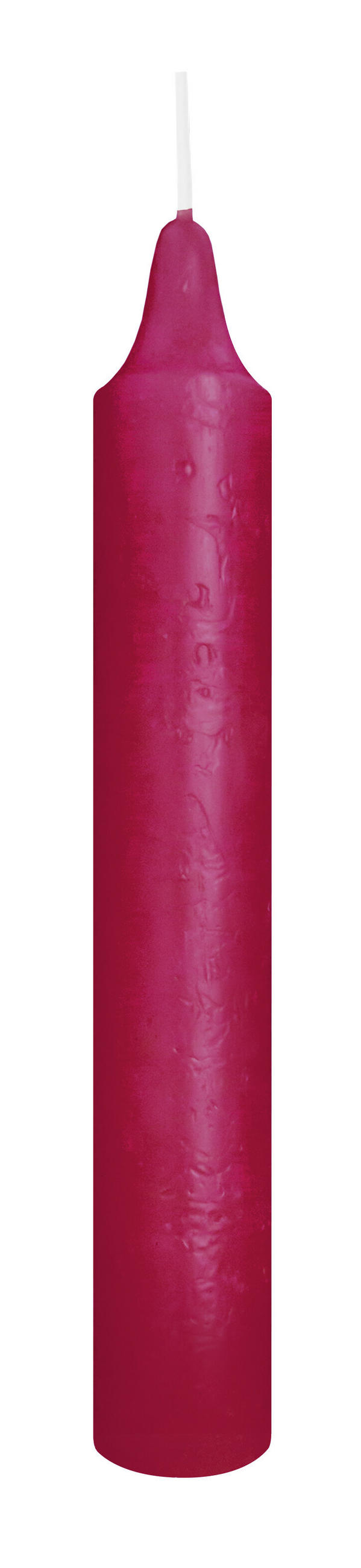 MARBLE Leuchterkerzen durchgefärbt Berry 150 x 22 mm, 20er Set - Rosa, Paraffin (2.2/15/15cm) - Wiedemann Kerzen