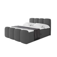 BOXBETT mit Matratze H3 - NINA-Z - 160x200 cm Grau - Titanfarben, Holzwerkstoff (160/200cm) - ALTDECOR