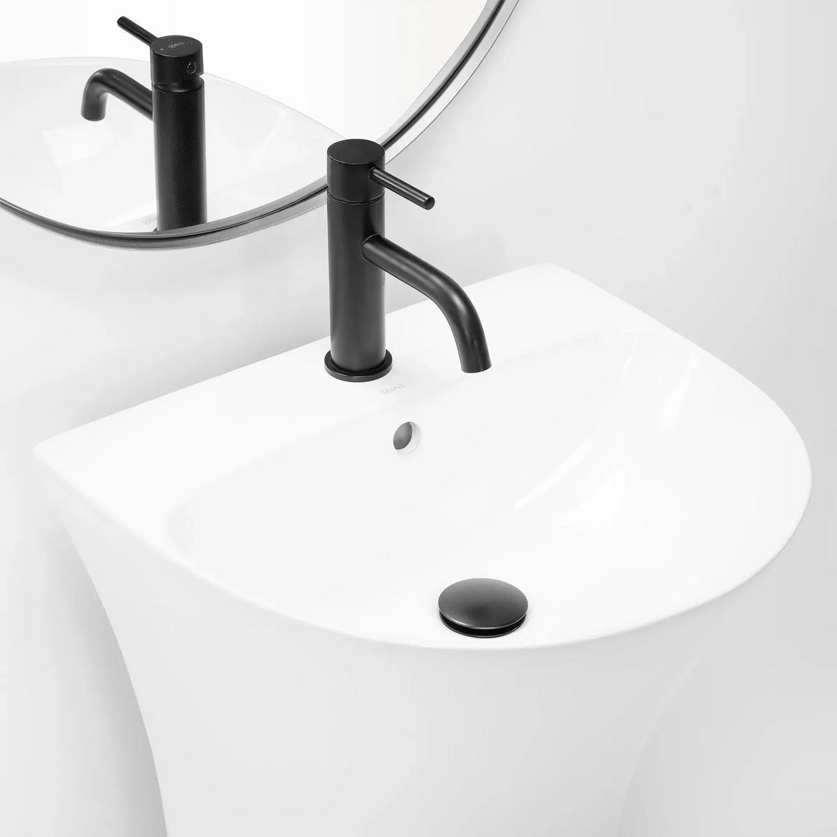 STANDWASCHBECKEN Rea Rita Slim - Weiß, Keramik (42/83.5/48cm) - REA