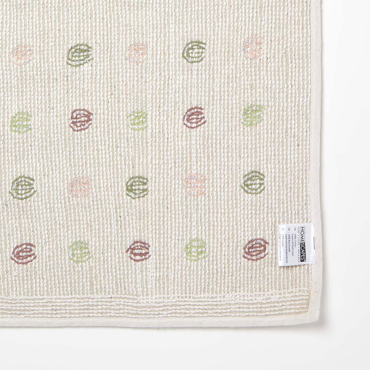 BADEMATTE Punkte 50/80 cm, Baumwolle - Multicolor, Textil (50/80cm) - Homescapes