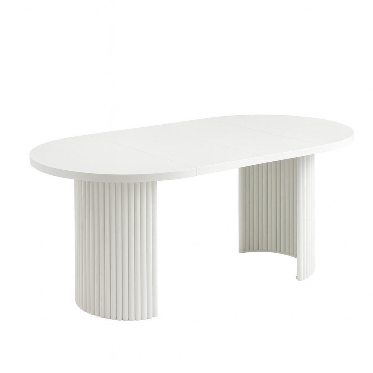 ESSTISCH Kira 180 x 100 x 76,8 cm Ovaler mit Ausziehfunktion, kaschmir - Kaschmir, Metall (100/180/75cm) - Margaret Hadas24