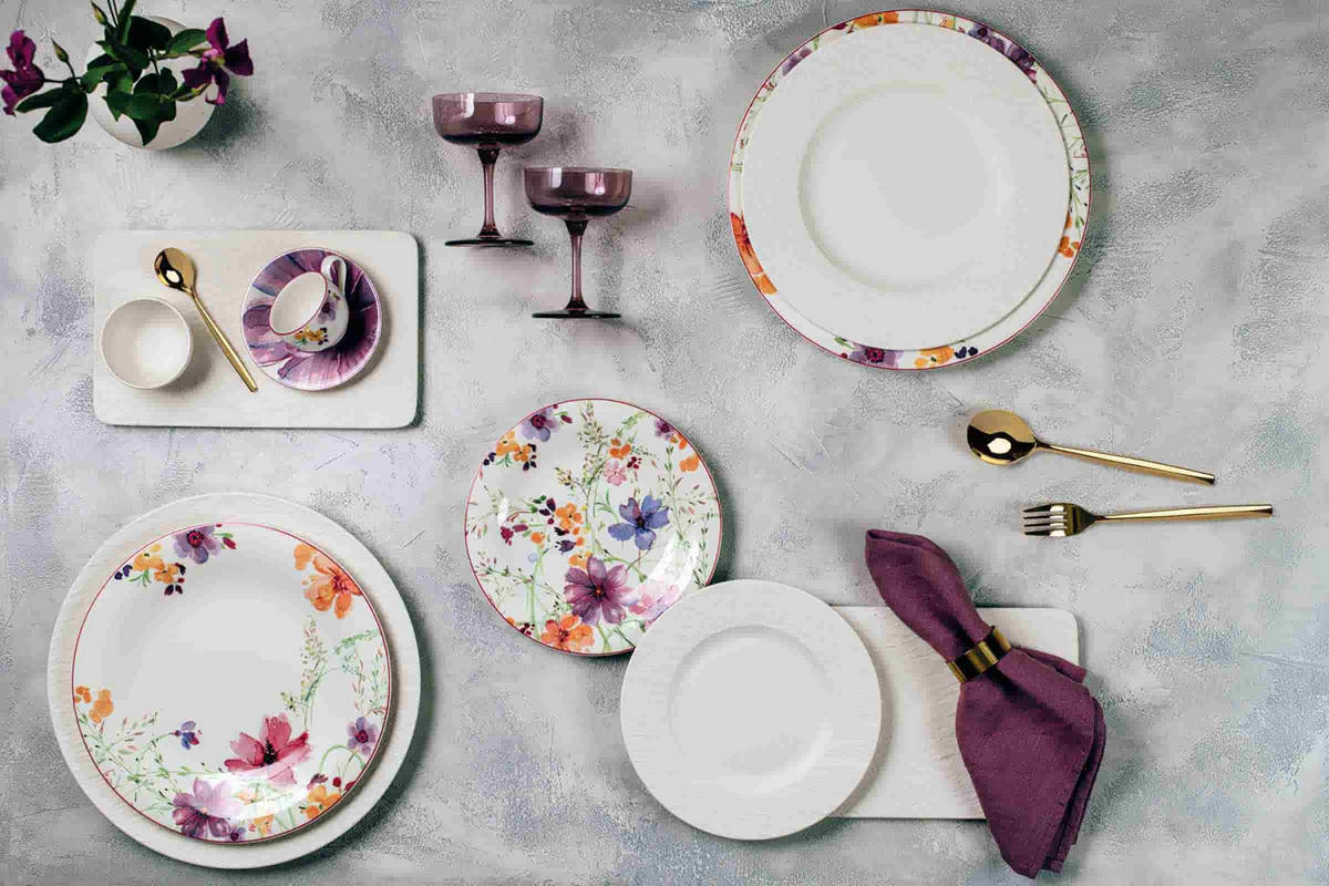 KOMBISERVICE Mariefleur Basic bunt 30er Set - Multicolor, Keramik (1/1/1cm) - Villeroy & Boch