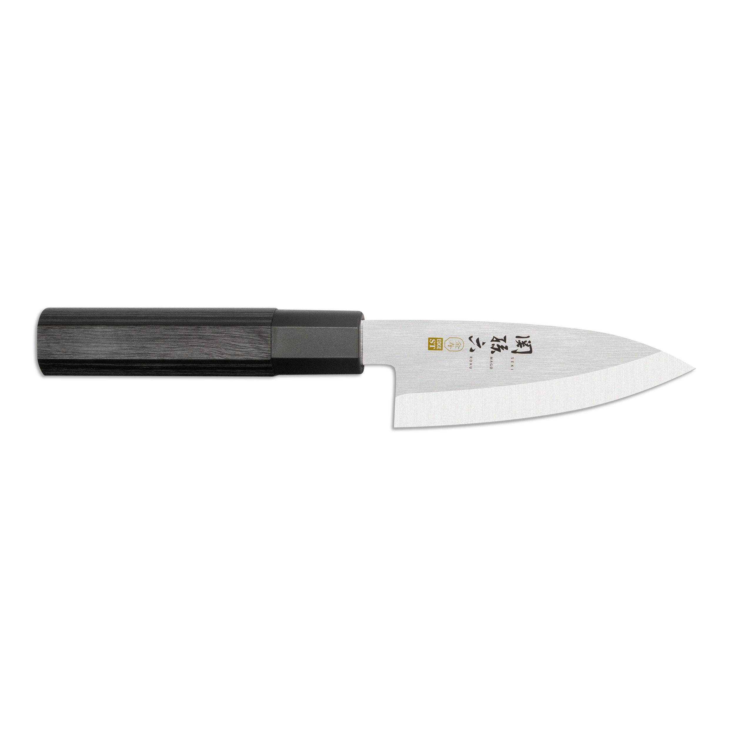 DEBA MESSER Seki Magoroku Kinju, für Rechtshänder, Klingenlänge 10 cm - Silberfarben, Metall (39cm) - Kai Messer