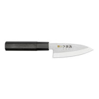 DEBA MESSER Seki Magoroku Kinju, für Rechtshänder, Klingenlänge 10 cm - Silberfarben, Metall (39cm) - Kai Messer