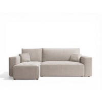 ECKSOFA Adara Mit Schlaffunktion - Weiß, Holzwerkstoff/Textil (244/145cm) - Fun Möbel