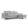 ECKSOFA VERMO HELLGRAU - Hellgrau, Textil (252/170cm) - Luxkor24