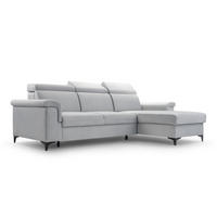 ECKSOFA VERMO HELLGRAU - Hellgrau, Textil (252/170cm) - Luxkor24
