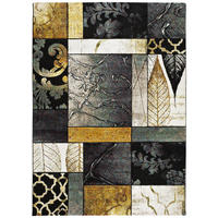 WEBTEPPICH Grau Bianca 140/200 cm - Goldfarben/Multicolor, Naturmaterialien/Textil (140/200cm) - Atticgo