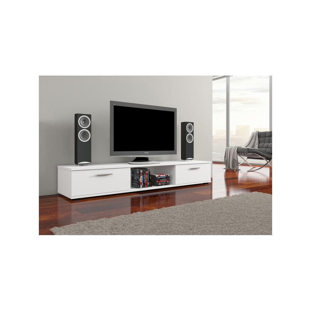 LOWBOARD Aridea 175,5 / 40 / 26cm weiß matt - Weiß, Holz/Holzwerkstoff (176/26/40cm) - Feldmann-Wohnen