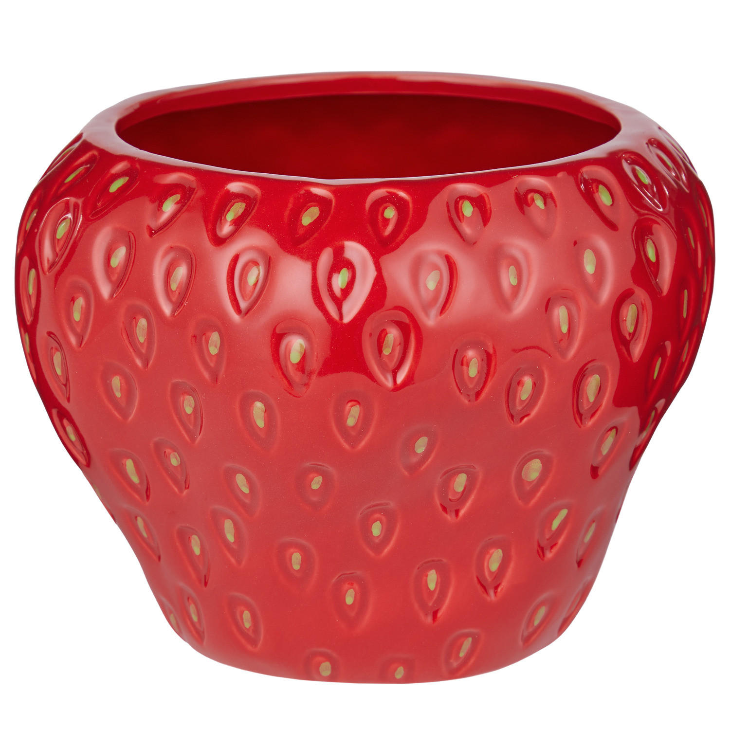 BLUMENTOPF Strawberry Erdbeere - Rot, Keramik (17cm) - BUTLERS