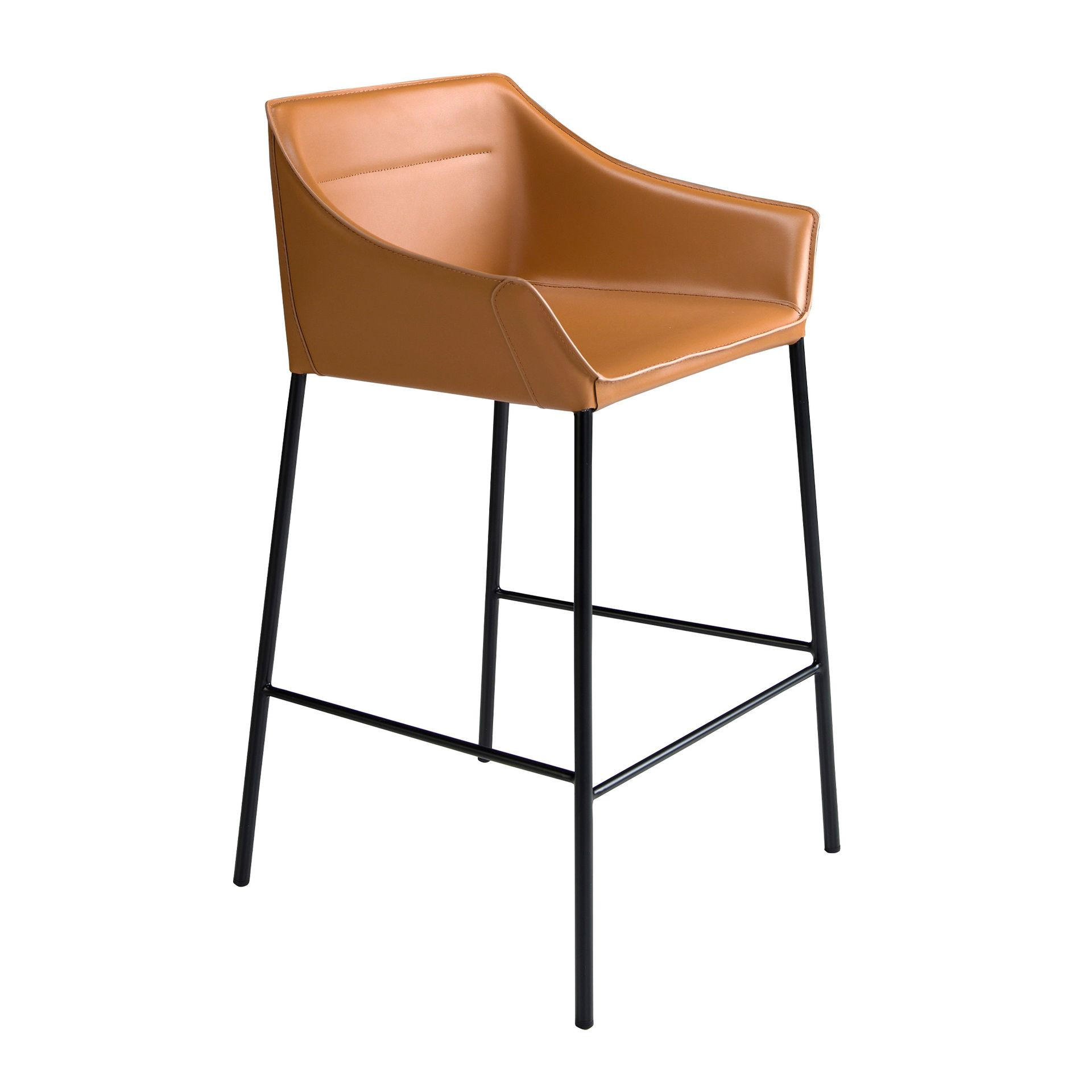 Angel Cerda Barhocker Braun, Schwarz 59x92x55 cm