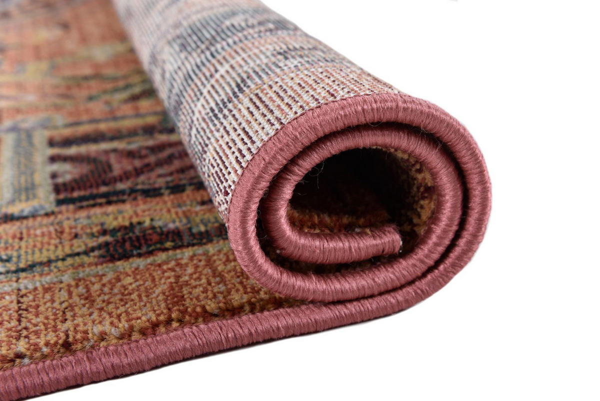 WEBTEPPICH Gabiro 856 200x200 cm - Rostfarben, Textil (200/200cm) - THEKO