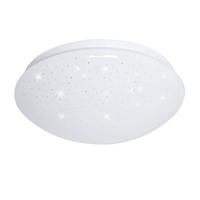 LED DECKENLEUCHTE Metall Weiß Sternenhimmel Effekt - Weiß, Metall (21.5/21.5/7.8cm)