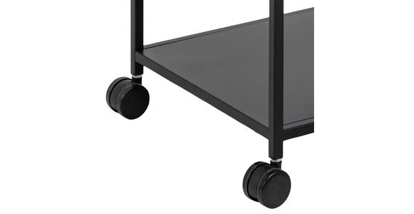 SERVIERWAGEN in Schwarz - Schwarz, Design, Metall (78/40/85cm) - Ambia Home